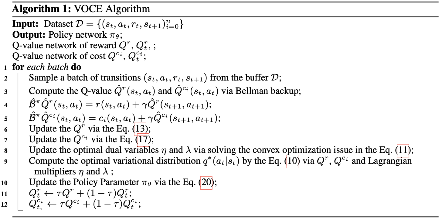 VOCE: Variational Optimization with Conservative Estimation for Offline Safe Reinforcement Learning